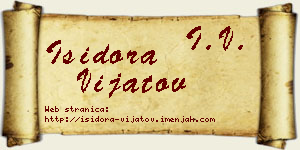 Isidora Vijatov vizit kartica